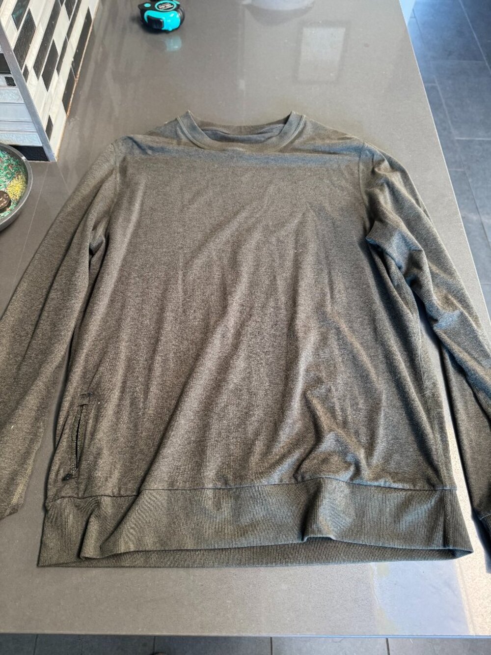 Vuori Ponto Performance Crewneck Green Men's M